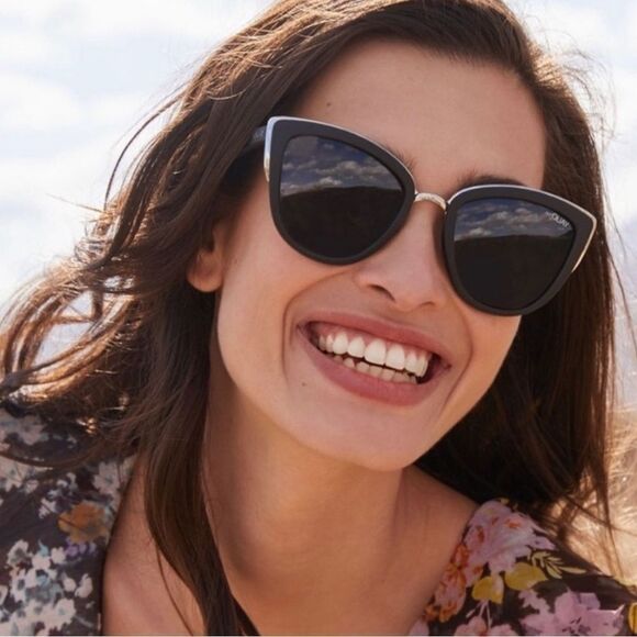 Quay sunglasses.My girl cat eye
